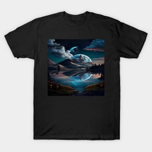 Winter Mountain Moon T-Shirt